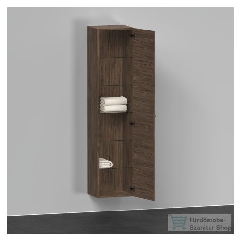 Duravit D-NEO magasszekrény, 40x176x36cm jobbos ajtóval, Walnut Dark Decor DE1328R2121