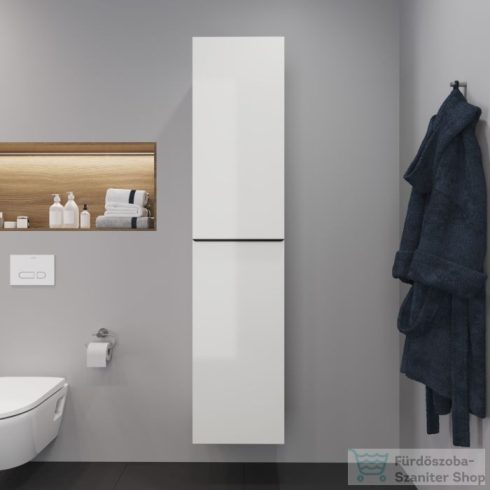 Duravit D-NEO magasszekrény, 40x176x36cm jobbos ajtóval, White High Gloss Decor DE1328R2222