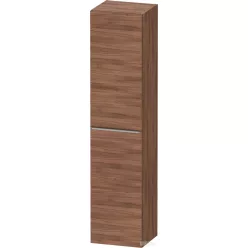   Duravit D-NEO 176x40x36 cm-es 1 ajtós magas szekrény rozsdamentes acél hatású fogantyúval, jobbos, matt dió DE1328R70790000