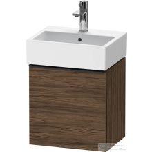  Duravit D-NEO 43,4x32,2 cm-es, 1 ajtós alsószekrény fekete színű fogantyúval, mosdó és csaptelep nélkül, balos, sötét dió DE4217LBD210000