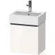 Duravit D-NEO 434 x 322 mm-es 1 ajtós szekrény Vero Air kézmosóhoz,jobbos, White High Gloss Decor DE4217R2222