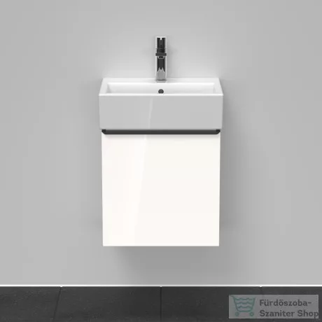 Duravit D-NEO 434 x 322 mm-es 1 ajtós szekrény Vero Air kézmosóhoz,jobbos, White High Gloss Decor DE4217R2222