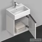 Duravit D-NEO 434 x 322 mm-es 1 ajtós szekrény Vero Air kézmosóhoz,jobbos, White High Gloss Decor DE4217R2222