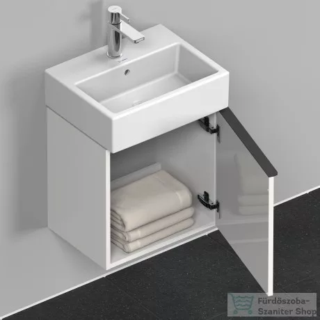 Duravit D-NEO 434 x 322 mm-es 1 ajtós szekrény Vero Air kézmosóhoz,jobbos, White High Gloss Decor DE4217R2222