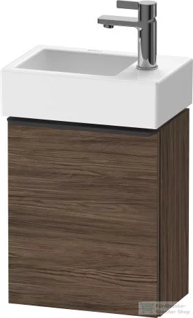 Duravit D-NEO 364x222 mm-es 1 ajtós függesztett szekrény 072438 mosdóhoz,balos, Walnut Dark Decor DE4218L2121