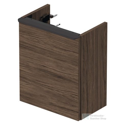Duravit D-NEO 364x222 mm-es 1 ajtós függesztett szekrény 072438 mosdóhoz,balos, Walnut Dark Decor DE4218L2121