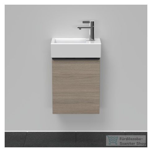 Duravit D-NEO 364x222 mm-es 1 ajtós függesztett szekrény 072438 mosdóhoz,balos, Oak Terra DE4218L3535