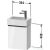 Duravit D-NEO 364x222 mm-es 1 ajtós függesztett szekrény 072438 mosdóhoz,balos, Basalt Matt Decor DE4218L4343