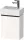 Duravit D-NEO 364x222 mm-es 1 ajtós függesztett szekrény 072438 mosdóhoz,jobbos, White High Gloss Decor DE4218R2222