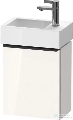 Duravit D-NEO 364x222 mm-es 1 ajtós függesztett szekrény 072438 mosdóhoz,jobbos, White High Gloss Decor DE4218R2222
