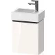 Duravit D-NEO 364x222 mm-es 1 ajtós függesztett szekrény 072438 mosdóhoz,jobbos, White High Gloss Decor DE4218R2222