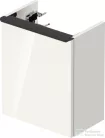 Duravit D-NEO 364x222 mm-es 1 ajtós függesztett szekrény 072438 mosdóhoz,jobbos, White High Gloss Decor DE4218R2222