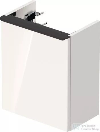 Duravit D-NEO 364x222 mm-es 1 ajtós függesztett szekrény 072438 mosdóhoz,jobbos, White High Gloss Decor DE4218R2222