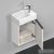 Duravit D-NEO 364x222 mm-es 1 ajtós függesztett szekrény 072438 mosdóhoz,jobbos, White High Gloss Decor DE4218R2222