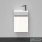 Duravit D-NEO 364x222 mm-es 1 ajtós függesztett szekrény 072438 mosdóhoz,jobbos, White High Gloss Decor DE4218R2222