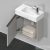 Duravit D-NEO 484x222 mm-es 1 ajtós függesztett szekrény 072450 mosdóhoz,balos, Concrete Grey Matt Decor DE4219L0707