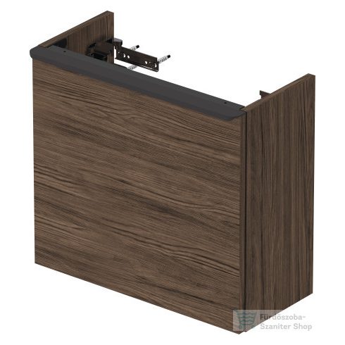 Duravit D-NEO 484x222 mm-es 1 ajtós függesztett szekrény 072450 mosdóhoz,balos, Walnut Dark Decor DE4219L2121