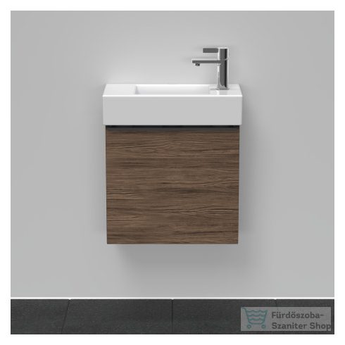 Duravit D-NEO 484x222 mm-es 1 ajtós függesztett szekrény 072450 mosdóhoz,balos, Walnut Dark Decor DE4219L2121