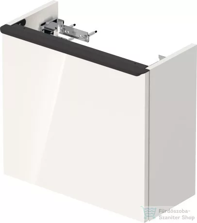 Duravit D-NEO 484x222 mm-es 1 ajtós függesztett szekrény 072450 mosdóhoz,balos, White High Gloss Decor DE4219L2222