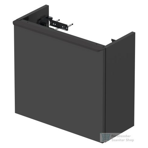 Duravit D-NEO 484x222 mm-es 1 ajtós függesztett szekrény 072450 mosdóhoz,balos, Graphite Matt Decor DE4219L4949