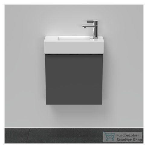 Duravit D-NEO 484x222 mm-es 1 ajtós függesztett szekrény 072450 mosdóhoz,balos, Graphite Matt Decor DE4219L4949