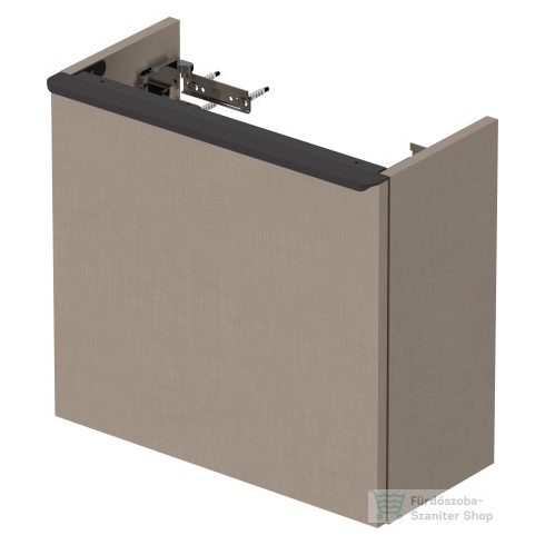 Duravit D-NEO 484x222 mm-es 1 ajtós függesztett szekrény 072450 mosdóhoz,balos, Linen Decor DE4219L7575