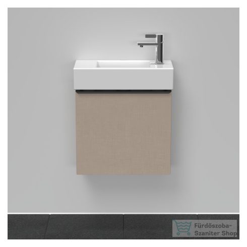 Duravit D-NEO 484x222 mm-es 1 ajtós függesztett szekrény 072450 mosdóhoz,balos, Linen Decor DE4219L7575