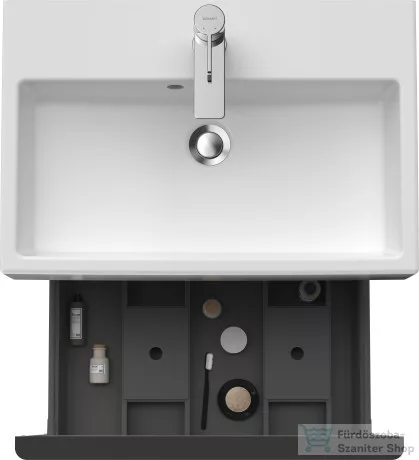 Duravit D-NEO 584x372 mm-es 1 fiókos alsószekrény 236860 mosdóhoz,Graphite Matt Decor DE422904949