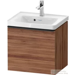   Duravit D-NEO 48,4x37,2 cm-es, 1 fiókos fali szekrény, fekete fogantyúval, 074250XXX mosdóhoz, matt dió DE42480BD790000