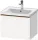 Duravit D-NEO 584x 452 mm-es 1 fiókos függesztett szekrény szálcsiszolt bronz fogantyúval, 236760XXX mosdóhoz, matt fehér DE4249004180000