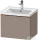 Duravit D-NEO 584x 452 mm-es 1 fiókos függesztett szekrény szálcsiszolt bronz fogantyúval, 236760XXX mosdóhoz, matt bazalt DE4249004430000