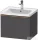 Duravit D-NEO 584x 452 mm-es 1 fiókos függesztett szekrény szálcsiszolt bronz fogantyúval, 236760XXX mosdóhoz, matt grafit DE4249004490000