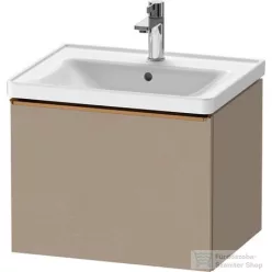   Duravit D-NEO 584x 452 mm-es 1 fiókos függesztett szekrény szálcsiszolt bronz fogantyúval, 236760XXX mosdóhoz, matt len DE4249004750000