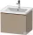 Duravit D-NEO 584x 452 mm-es 1 fiókos függesztett szekrény szálcsiszolt bronz fogantyúval, 236760XXX mosdóhoz, matt len DE4249004750000