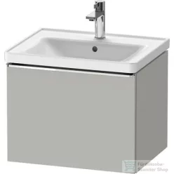   Duravit D-NEO 584x 452 mm-es, 1 fiókos függesztett szekrény króm fogantyúval, 236760XXX mosdóhoz, matt betonszürke DE4249010070000