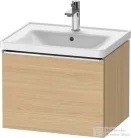 Duravit D-NEO 584x 452 mm-es 1 fiókos függesztett szekrény króm fogantyúval, 236760XXX mosdóhoz, natúr tölgy DE4249010300000
