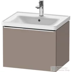   Duravit D-NEO 584x 452 mm-es 1 fiókos függesztett szekrény króm fogantyúval, 236760XXX mosdóhoz, matt bazalt DE4249010430000