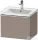 Duravit D-NEO 584x 452 mm-es 1 fiókos függesztett szekrény króm fogantyúval, 236760XXX mosdóhoz, matt bazalt DE4249010430000
