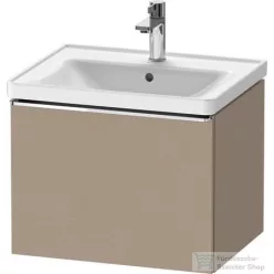  Duravit D-NEO 584x 452 mm-es 1 fiókos függesztett szekrény króm fogantyúval, 236760XXX mosdóhoz, matt len DE4249010750000