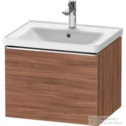   Duravit D-NEO 584x 452 mm-es 1 fiókos függesztett szekrény króm fogantyúval, 236760XXX mosdóhoz, matt dió DE4249010790000