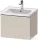 Duravit D-NEO 584x 452 mm-es 1 fiókos függesztett szekrény króm fogantyúval, 236760XXX mosdóhoz, matt taupe DE4249010910000