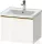 Duravit D-NEO 584x 452 mm-es 1 fiókos függesztett szekrény polírozott arany színű fogantyúval, 236760XXX mosdóhoz, fényes fehér DE4249034220000