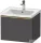 Duravit D-NEO 584x 452 mm-es 1 fiókos függesztett szekrény polírozott arany színű fogantyúval, 236760XXX mosdóhoz, matt grafit DE4249034490000