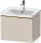 Duravit D-NEO 584x 452 mm-es 1 fiókos függesztett szekrény polírozott arany színű fogantyúval, 236760XXX mosdóhoz, matt taupe DE4249034910000