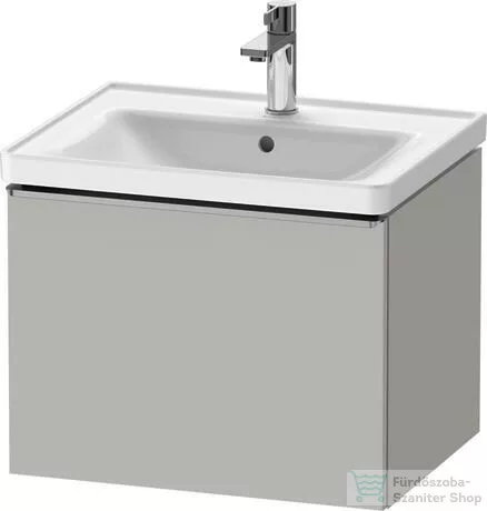 Duravit D-NEO 584x 452 mm-es, 1 fiókos függesztett szekrény rozsdamentes acél hatású fogantyúval, 236760XXX mosdóhoz, matt DE4249070070000DE4249034070000
