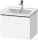 Duravit D-NEO 584x 452 mm-es 1 fiókos függesztett szekrény rozsdamentes acél hatású fogantyúval, 236760XXX mosdóhoz, matt fehér DE4249070180000
