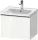 Duravit D-NEO 584x 452 mm-es 1 fiókos függesztett szekrény rozsdamentes acél hatású fogantyúval, 236760XXX mosdóhoz, fényes fehér DE4249070220000