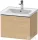 Duravit D-NEO 584x 452 mm-es 1 fiókos függesztett szekrény rozsdamentes acél hatású fogantyúval, 236760XXX mosdóhoz, natúr tölgy DE4249070300000