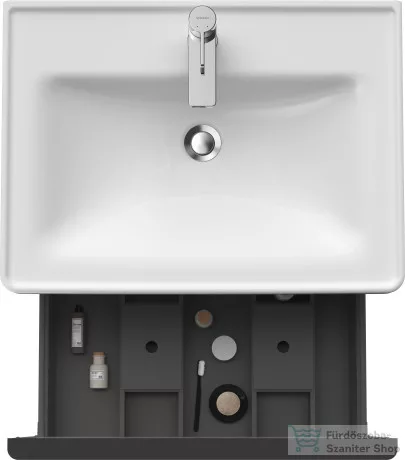 Duravit D-NEO 634 x 452 mm-es 1 fiókós függesztett szekrény 236765XXX mosdóhoz,White High Gloss Decor DE425402222