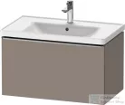 Duravit D-NEO 78,4x45,2 cm-es, 1 fiókos fali szekrény, rozsdamentes acél színű fogantyúval, 236980XXX mosdóhoz, matt bazalt DE4255070430000
